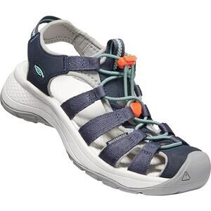 NWT KEEN Women's Astoria West Closed Toe Sandal Sport, Navy/Beveled Glass-Size 6